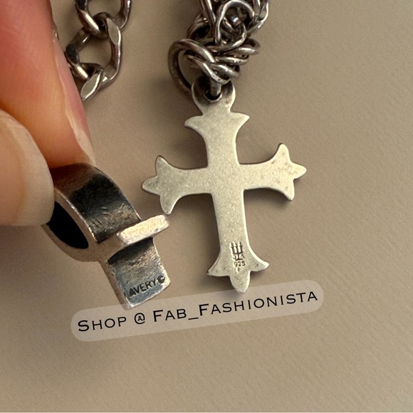 James Avery Sterling Silver Retired Charms Cross and Ichthys Fish - Picture 4 of 4